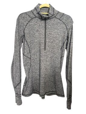 Lululemon Heather Gray Quarter-Zip Pullover